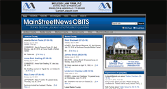 Desktop Screenshot of mainstreetnewsobits.com